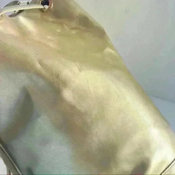 ESTÉE LAUDER GOLD  BUCKET CROSSBODY BAG - Picture 12 of 15